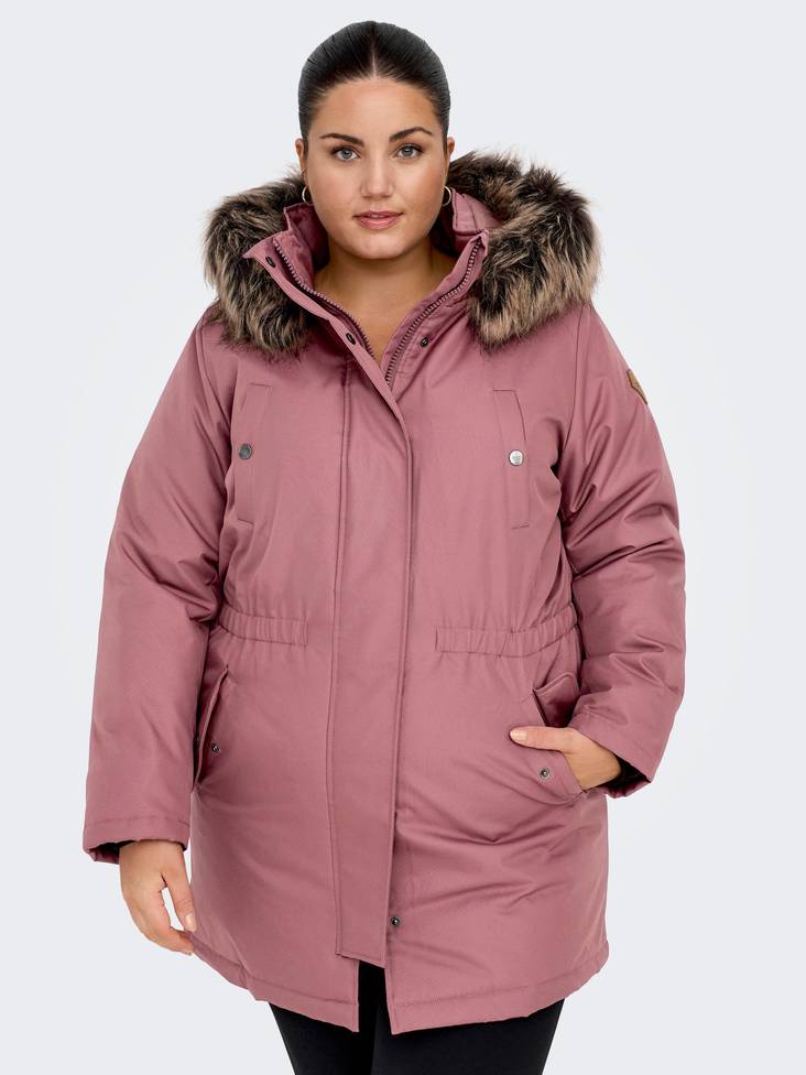 Only Carmakoma pluskoon Talvitakki Irena rose brown - Naisten talvitakit - 134597 - 1