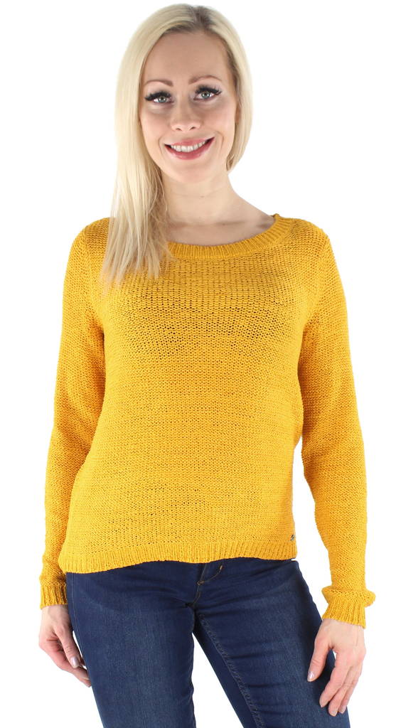 Only Stickad tröja Geena xo golden yellow - Stickat för damer - 124777 - 1