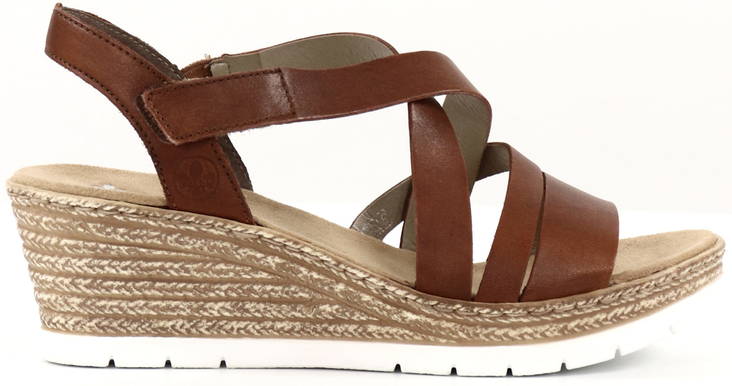 Rieker Kilklackade sandaler 61937-24 brun - Rieker sandals - 130297 - 1