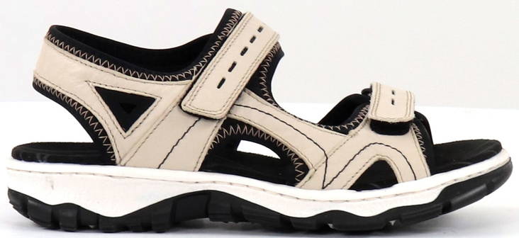 Rieker dam sandaler i läder 68866-60 beige - Rieker sandals - 130067 - 1