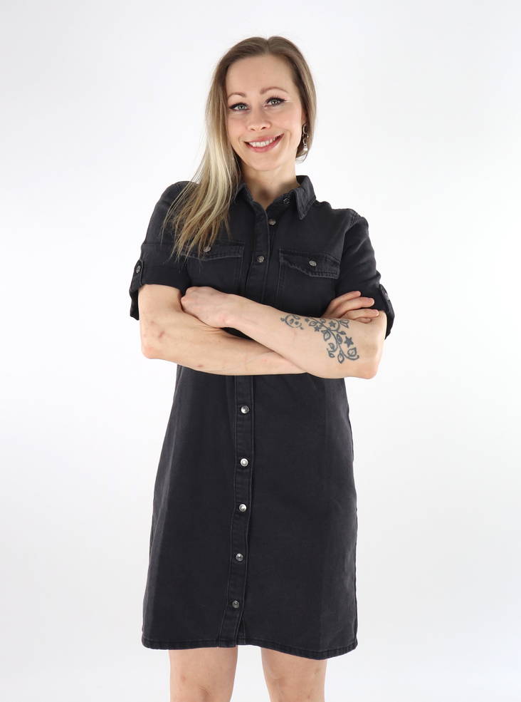 Vero Moda farkkumekko Jennie Denim musta - Mekot ja tunikat - 135897 - 1