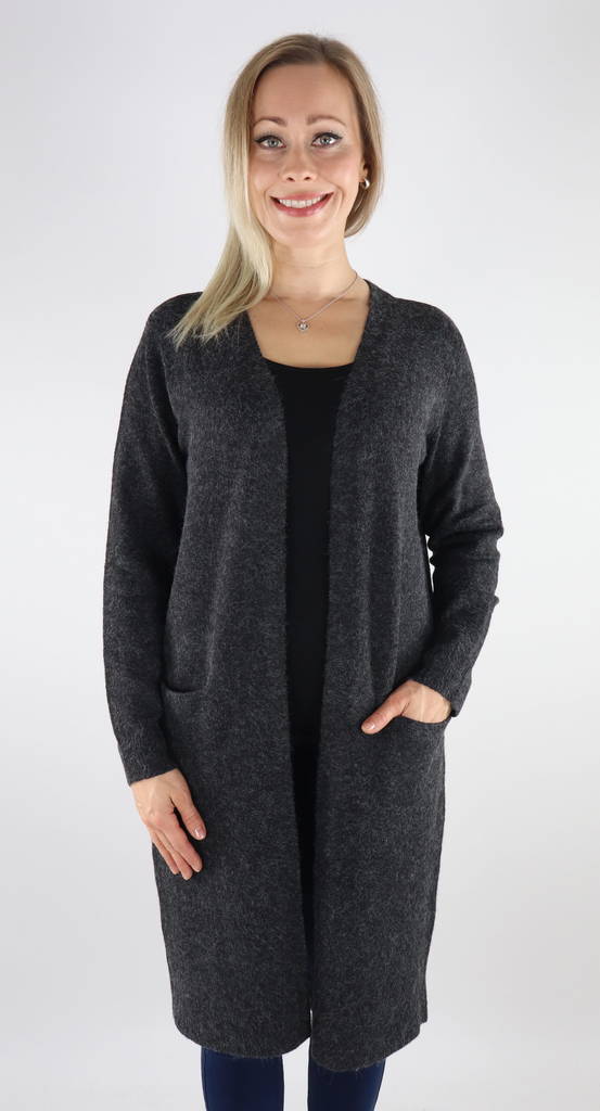 Vero Moda naisten Neuletakki Doffy long musta - Naisten neuleet - 131607 - 1