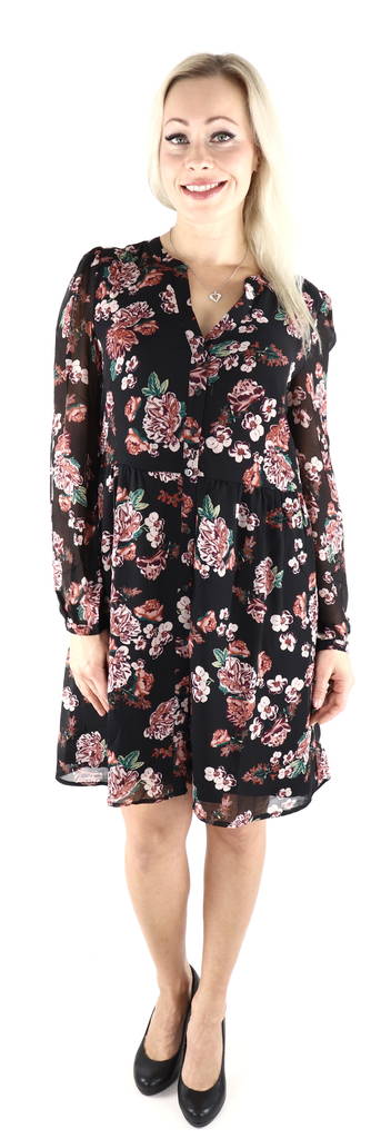 Vila Mekko Amione musta/kukka - Mekot ja tunikat - 129217 - 1