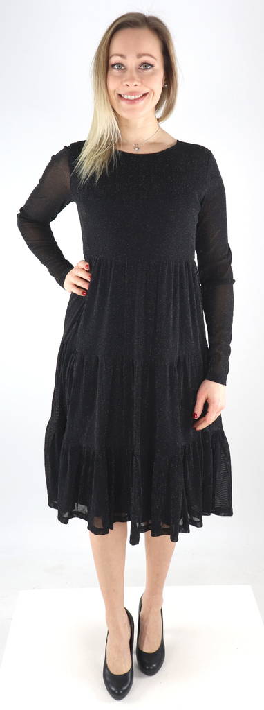 Vila Klänning Davis new glitter, svart - Klänningar och tunikor - 132177 - 1