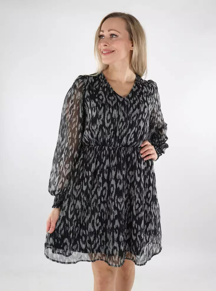 JDY mekko Cody V-Neck musta/hopea - Mekot ja tunikat - 137147 - 1