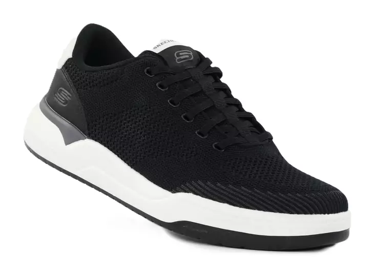 Skechers miesten leveälestiset tennarit 210793/BLK CORLISS - DORSET musta - Miesten tennarit - 138697 - 1
