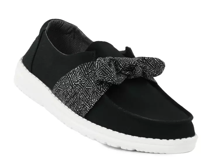 HEYDUDE damskor Wendy Bow Essentials svarta - Promenadskor för damer - 138757 - 1