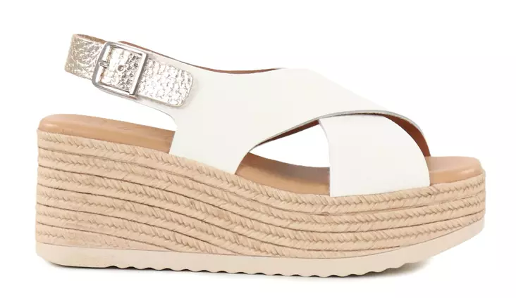 Oh! My Sandals 5715 damsandaler blanco combi - Sandaler för damer - 138777 - 1
