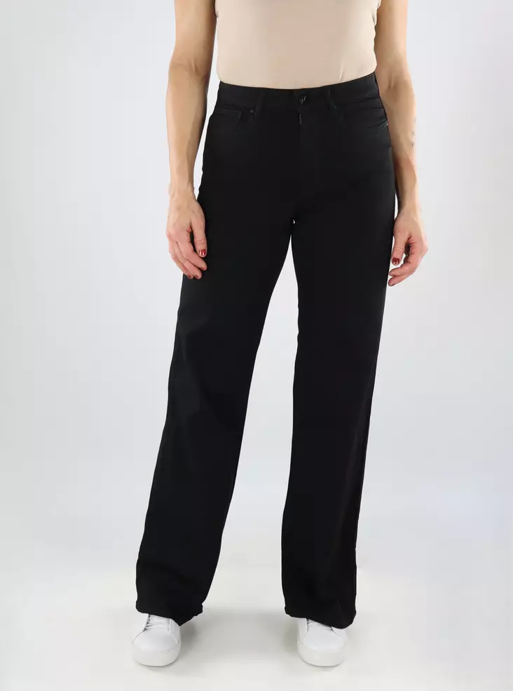 Only naisten Stay Black-farkut Madison Blush Wide HW musta - Naisten farkut - 139317 - 1