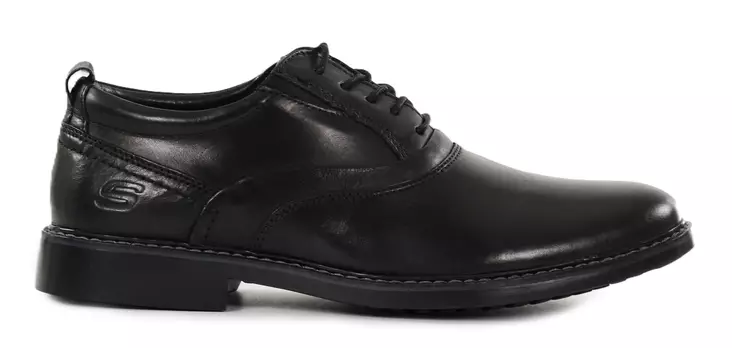 Skechers miesten aitonahkaiset työkengät 66403/BLK BREGMAN - VELSOM musta - Miesten työkengät - 139337 - 1