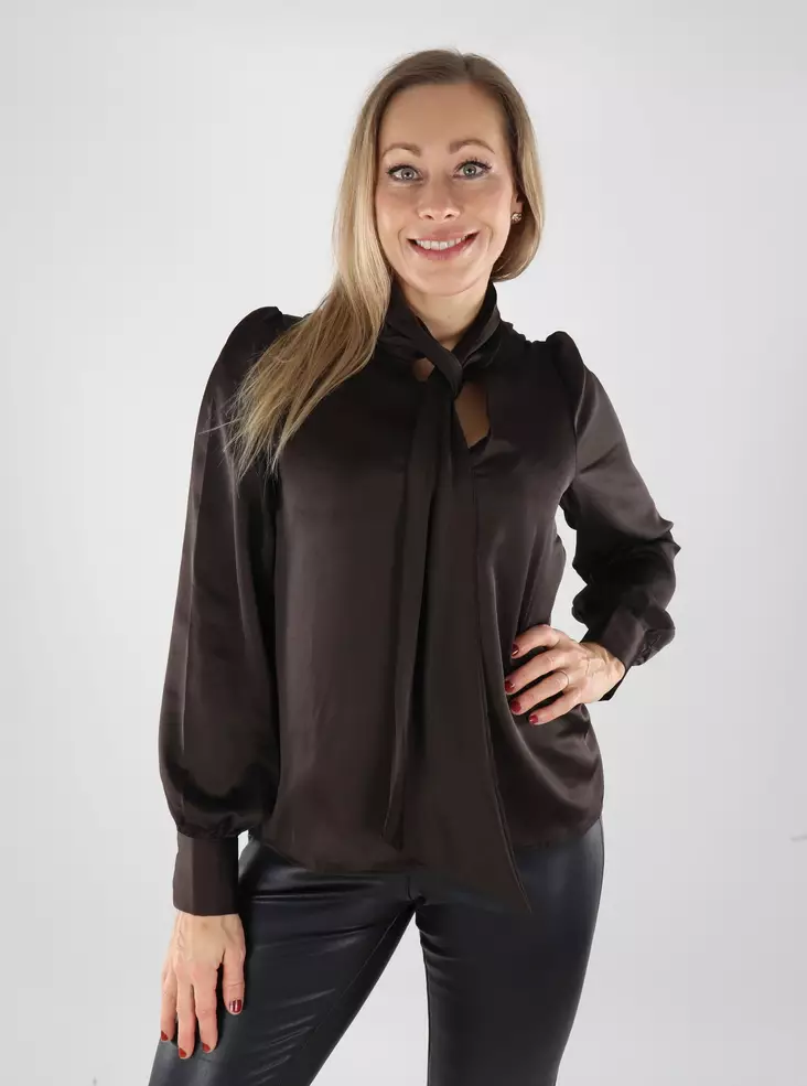 Vero Moda naisten paita Nini Cia tummanruskea - Naisten pitkähihaiset paidat - 139397 - 1
