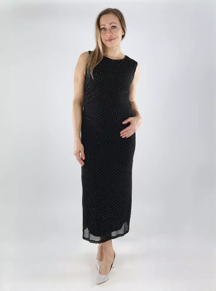 Vila glittermekko Minna O-Neck black beauty - Mekot ja tunikat - 139957 - 1