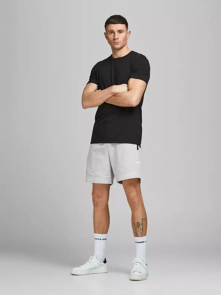 Jack&Jones miesten collegeshortsit Gordon vaaleanharmaa - Miesten shortsit ja caprit - 136357 - 1