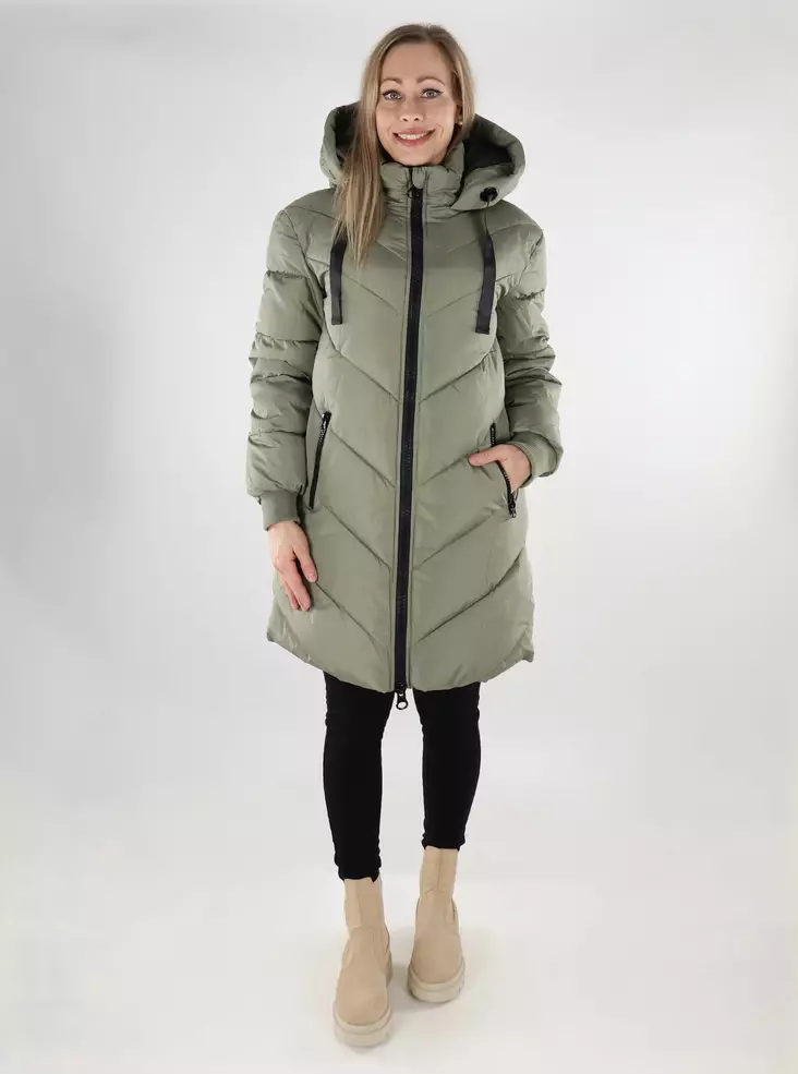 JDY naisten takki Skylar Padded Hood vihreä - Naisten talvitakit - 137357 - 1