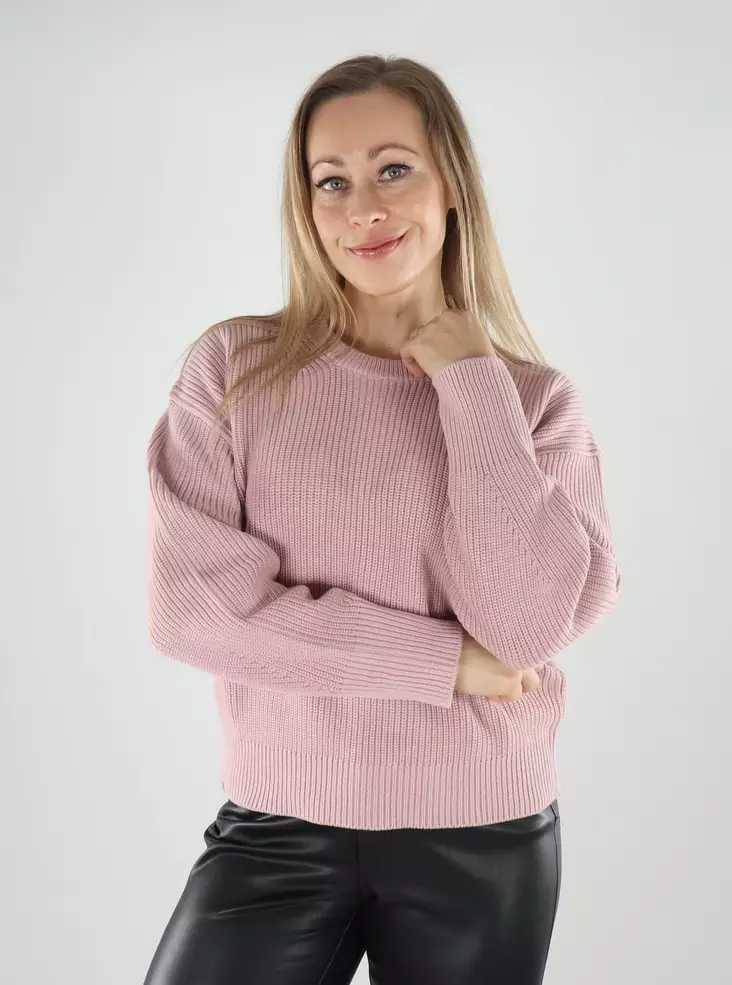 JJXX naisten neule Mila twist vaaleanpunainen - Naisten neuleet - 139687 - 1