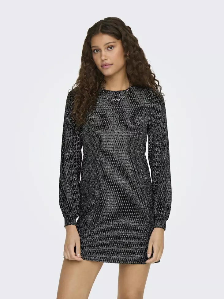 Only glittermekko rusettiyksityiskohdalla Carol musta/hopea - Mekot ja tunikat - 137567 - 1