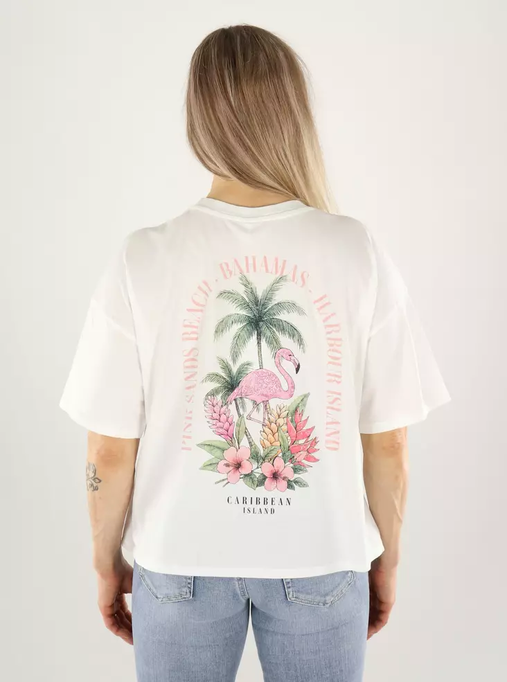 Only naisten luomupuuvillainen t-paita Lucy valkoinen - T-shirts för damer - 141057 - 1