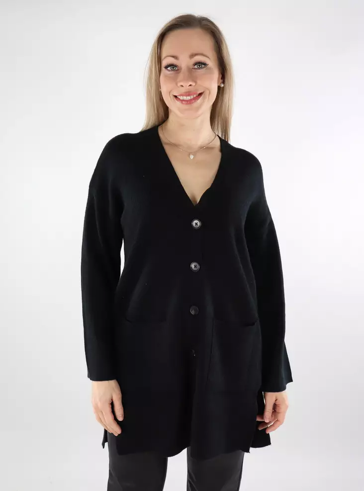Only naisten neuletakki Katia Rib Loose musta - Naisten neuleet - 137537 - 1