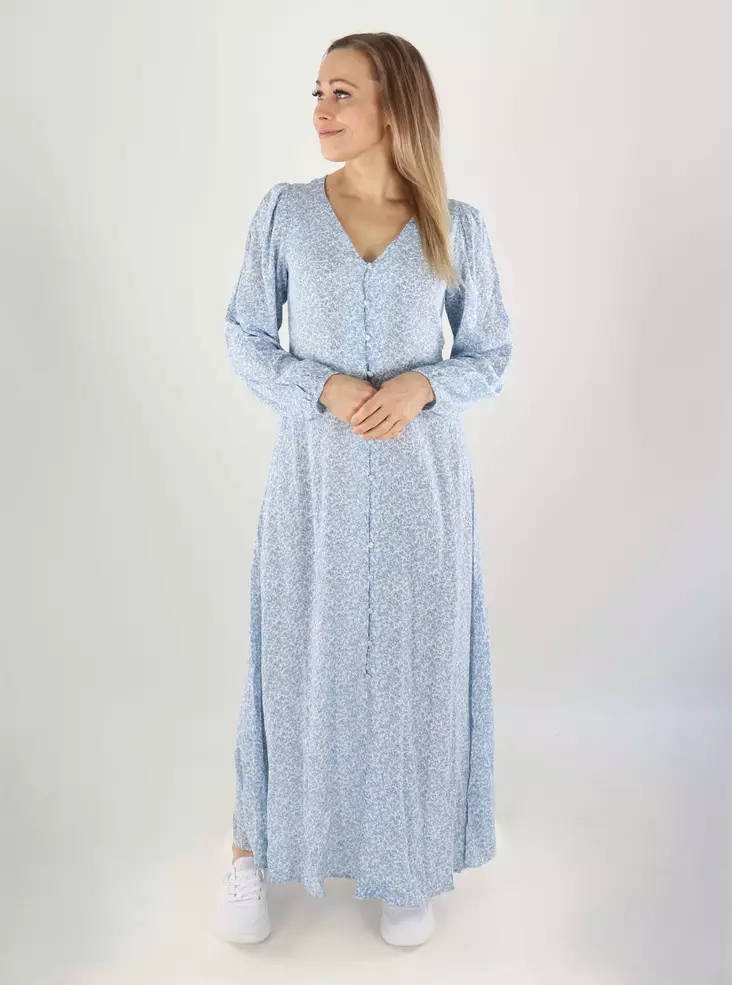 Pieces naisten mekko Gaitlyn vaaleansininen/valkoinen - Mekot ja tunikat - 141027 - 1