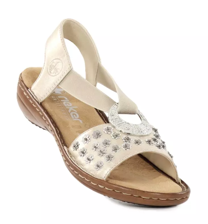 Rieker naisten sandaalit 608B5-90 beige - Rieker sandaalit - 138187 - 1