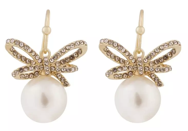 Snö of Sweden Korvakorut Ribbon kulta/kirkas - Korvakorut - 140027 - 1