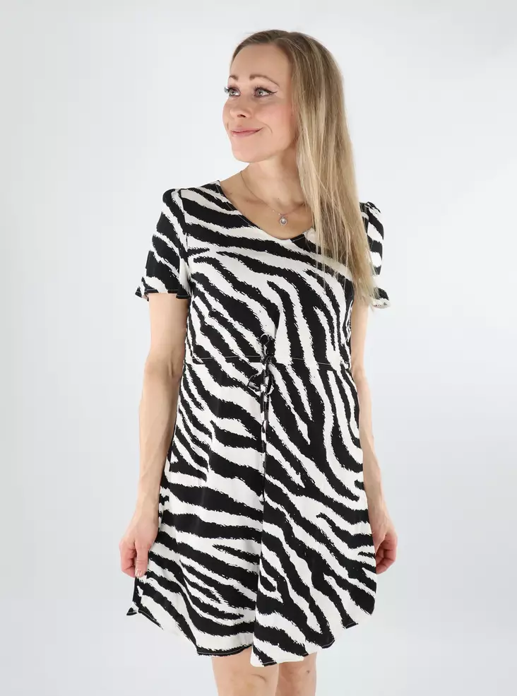 Vero Moda mekko Easy Joy valkoinen/seeprakuosi - Mekot ja tunikat - 138577 - 1