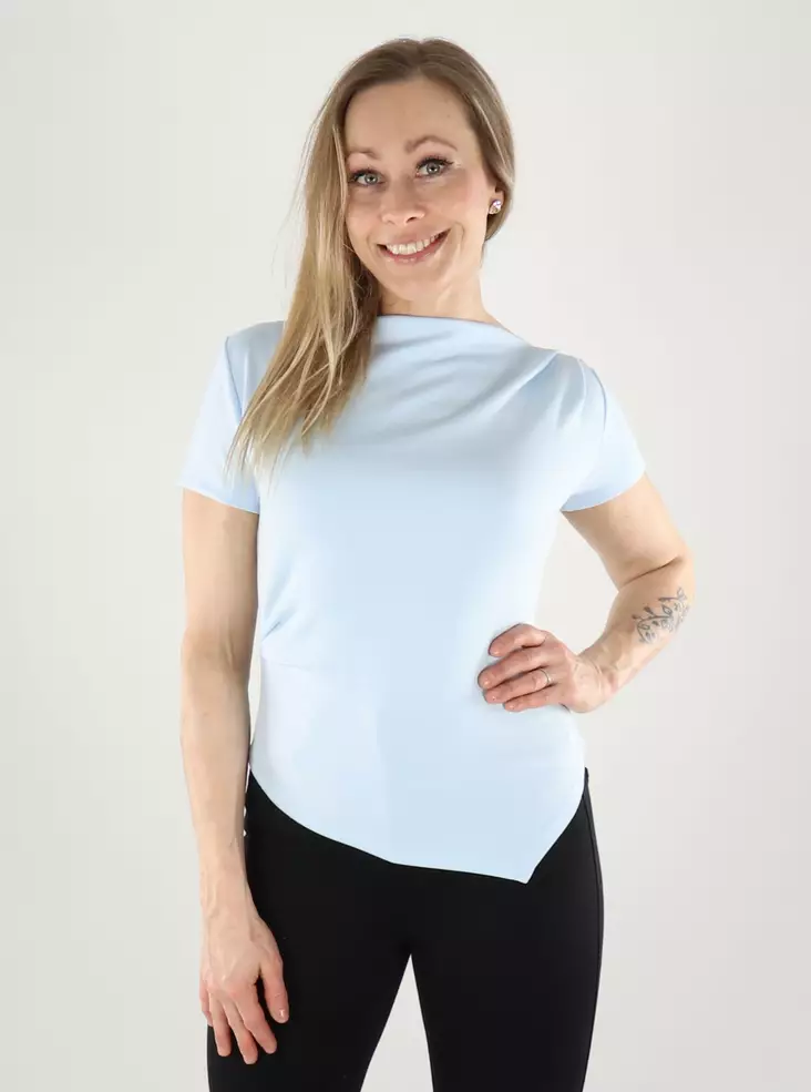 Vero Moda naisten T-Paita VMMILLE vaaleansininen - T-shirts för damer - 141047 - 1