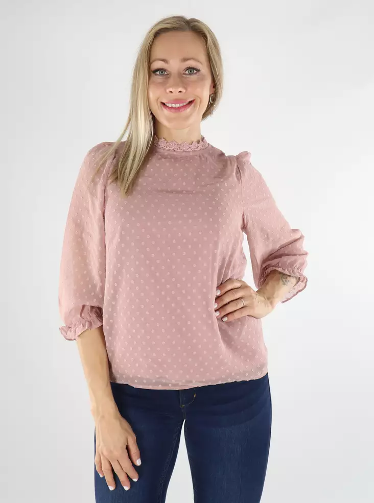 Vila naisten Paita Dobba pale mauve - Naisten pitkähihaiset paidat - 136537 - 1