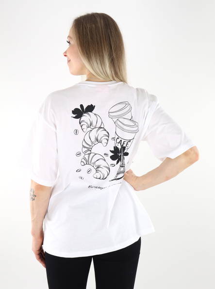 JJXX t-paita Embery Loose valkoinen - Naisten T-paidat - 135558 - 1