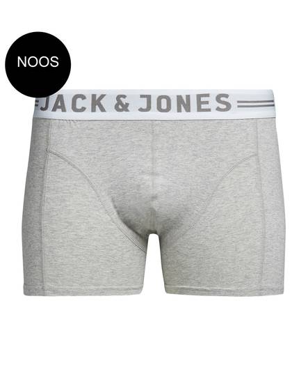 Jack & Jones bokserit Sense, musta, valkoinen, harmaa - Miesten boxerit ja sukat - 115868 - 1