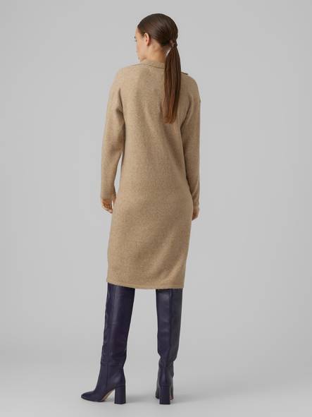 Vero Moda naisten pitkä neulemekko Doffy tigers eye - Naisten neuleet - 132628 - 2