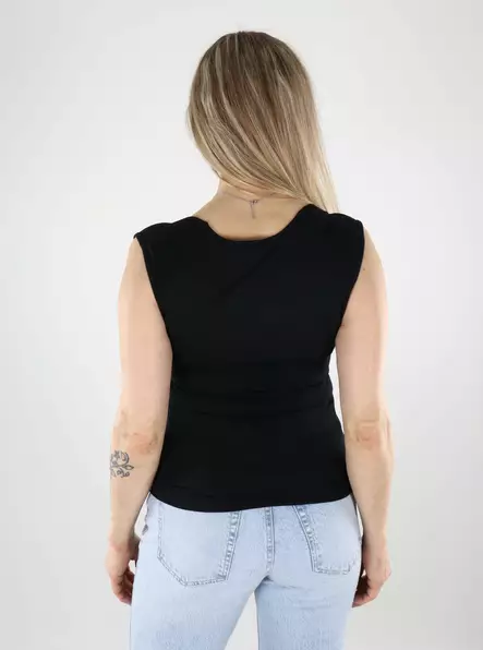 JJXX naisten puuvillainen toppi Isabella Gigi musta - Toppar för damer - 140558 - 2