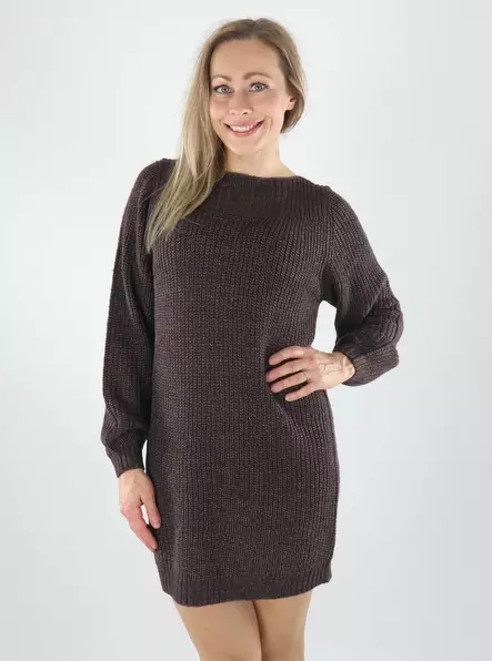 JDY naisten neulemekko Whitney coffee bean/w white pl - Naisten neuleet - 142108 - 1