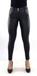 Freddy-housut WR.UP® Eco Vegan Leather Regular Waist Super Skinny musta - Naisten housut - 134128 - 1