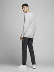 Jack&Jones miesten puuvilla neule Hill light grey melange - Miesten neuleet - 129918 - 4