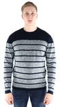 Jack & Jones pehmeä miesten neule Jeans sky captain/strip - Miesten neuleet - 127168 - 1