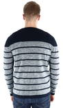 Jack & Jones pehmeä miesten neule Jeans sky captain/strip - Miesten neuleet - 127168 - 2