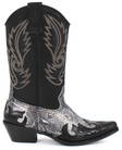 Johnny Bulls Bootsit nahkaa 9634 musta/snake - Bootsit - 130208 - 1