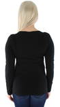 Only svart dam trikåtröja Live love o-neck - Långärmade tröjor för  damer - 125518 - 2