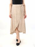 Pieces omlottkjol Wrap silver mink/prick - Kjolar - 136208 - 1