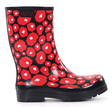 Ratia Kumisaappaat Orvokit black/red - Naisten kumisaappaat - 134398 - 1