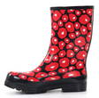 Ratia Kumisaappaat Orvokit black/red - Naisten kumisaappaat - 134398 - 2