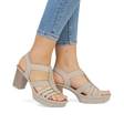Rieker damsandaler 67526-62 beige - Rieker sandals - 135378 - 5