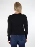 Only naisten paita puuvillaa Carlotta musta - Naisten pitkähihaiset paidat - 136648 - 2