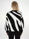 Vero Moda naisten neule Nancy mustavalkoinen/seeprakuosi - Naisten neuleet - 136798 - 2
