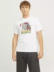 Jack&Jones miesten t-paita Xmas Christmas Skull valkoinen - Miesten T-paidat - 137418 - 2