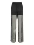 Vila glitterbyxor med vida ben Rhinestone svart/w.sequenc - Byxor för damer - 138468 - 4