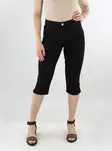 Vila stretchiga capribyxor Jeggy RW svart - Shorts och capribyxor för damer - 138568 - 1