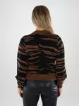 Vero Moda naisten eläinkuosinen neule Nancy musta/ruskea - Naisten neuleet - 139128 - 2