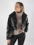 Only dambikerjacka ONLDRESDEN Faux black - Skinnjackor och PU-jackor för damer - 139488 - 1